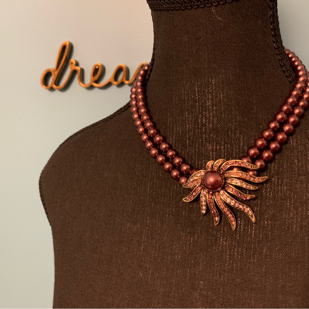 HEIDI DAUS “Sublime” sunburst fashion necklace